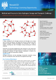 Method and Process to Solve Hydrogen Storage and Transport Challenge front page preview
                    