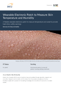 Wearable Electronic Patch to Measure Skin Temperature and Humidity front page preview
                    